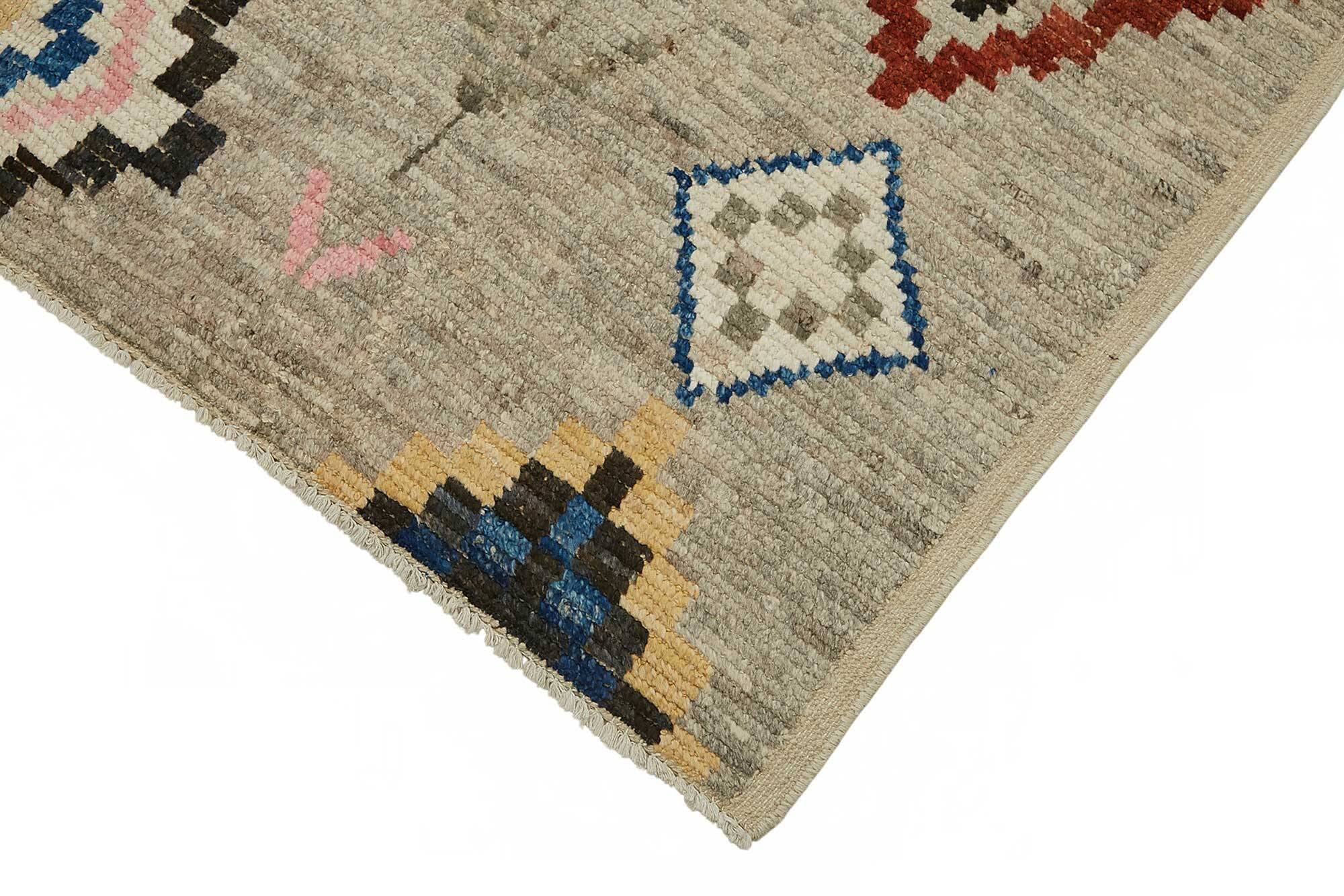 Hand-Knotted Tribal Unique 180 cm x 290 cm Multicolor Wool Carpet