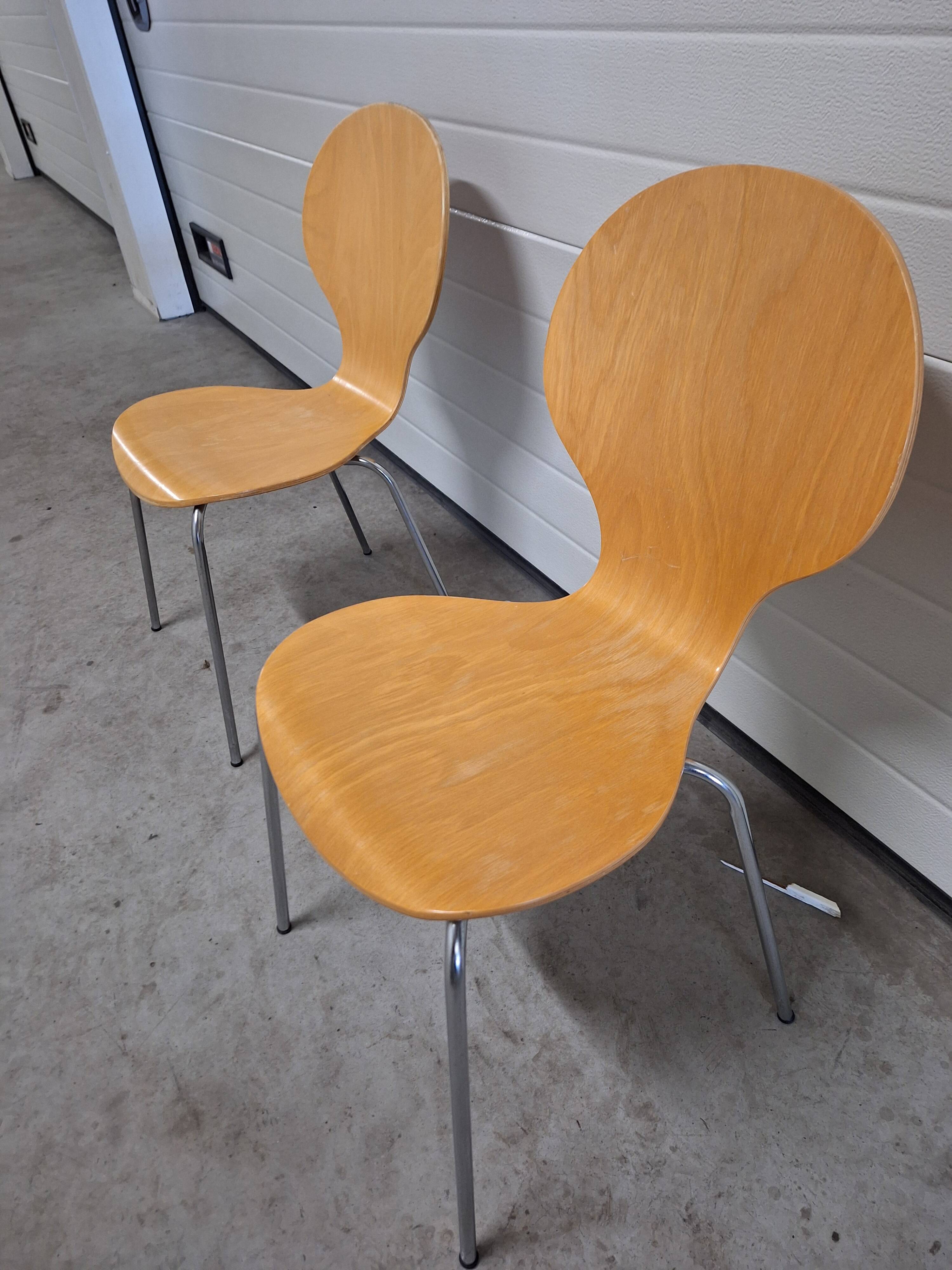 Pair of Vintage Wooden Chairs