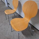 Pair of Vintage Wooden Chairs