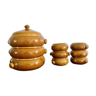 Gien ceramic couscous set
