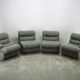 1970s Czechoslovak Space Age Four-Piece Sculptural Modular Sofa