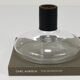 Vase Carafe Carl Aubock II with Black Leather Top, Midcentury, Austria, 1950s