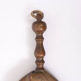Outil de cheminée en laiton antique du 19e siècle