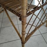 Louis Sognot rattan and bamboo desk