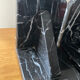 Pair of Art Deco bookends in black marble