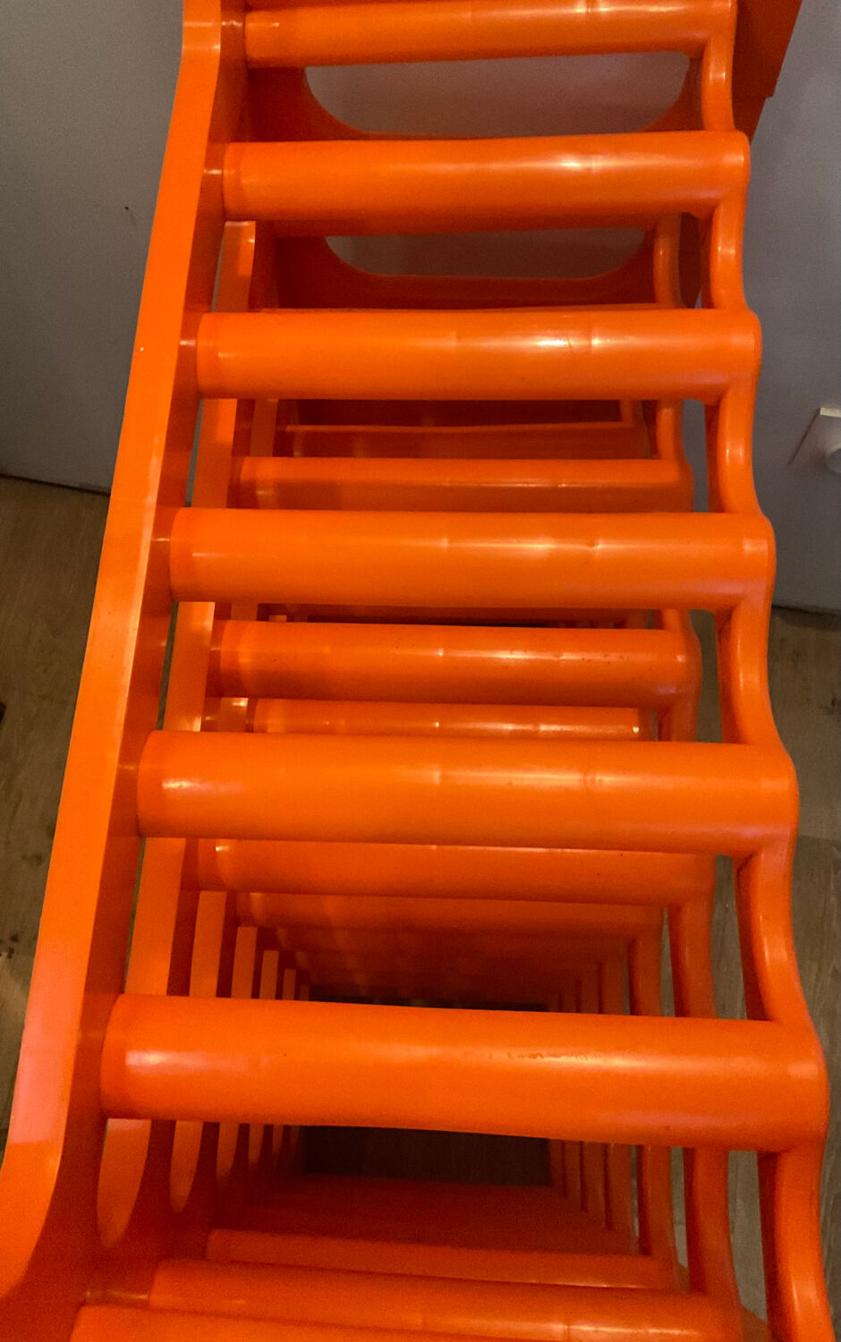 Range vintage orange bottles from the 70s