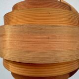 Hans Agne Jakobsson wooden pendant light, 1960s