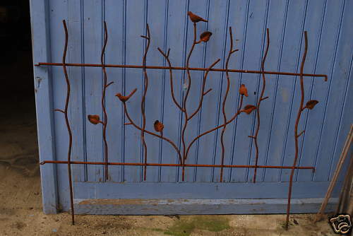 Garden barrier with birds