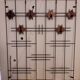 Coat rack and hat in metal and vintage teak