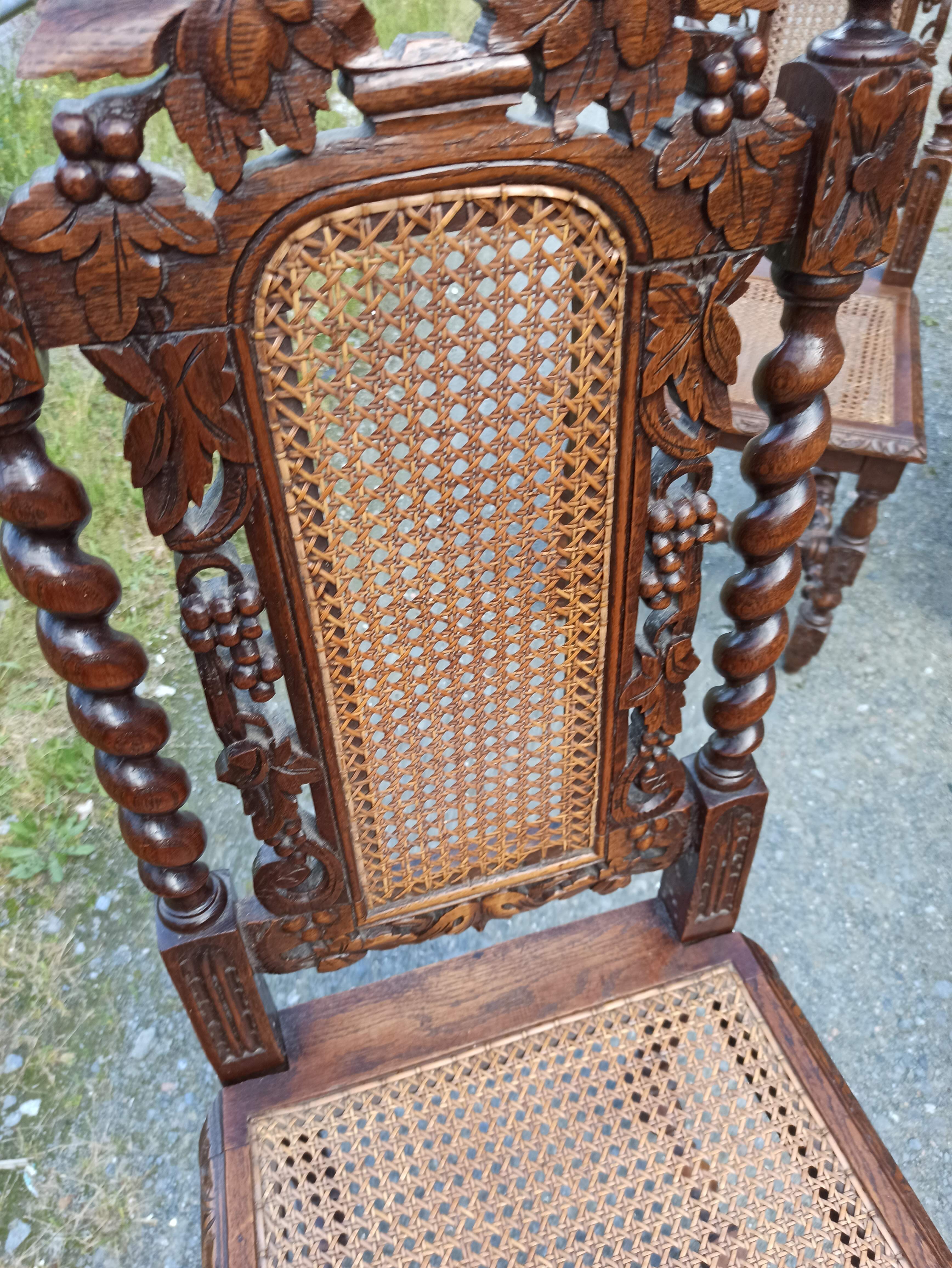 6 Louis XIII style chairs