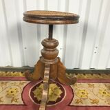 Piano stool in walnut and canning