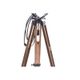 Old industrial spot on wooden tripod | vintage spot on 3 leg | tripod floor lamp