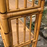 Vintage rattan library