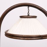 Fantastic Rattan Floor lamp and table 1970s