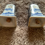 Salière et poivrière motif japonais ancien