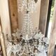 12-light crystal chandelier, antique light fixture