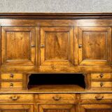 Louis Philippe period two-part sideboard in solid oak circa 1830
