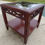 Table end of sofa in exotic wood