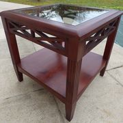 Table end of sofa in exotic wood