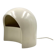 Organic white ceramic table lamp, Italy 1970