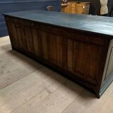 Antique painted wooden counter