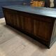 Antique painted wooden counter