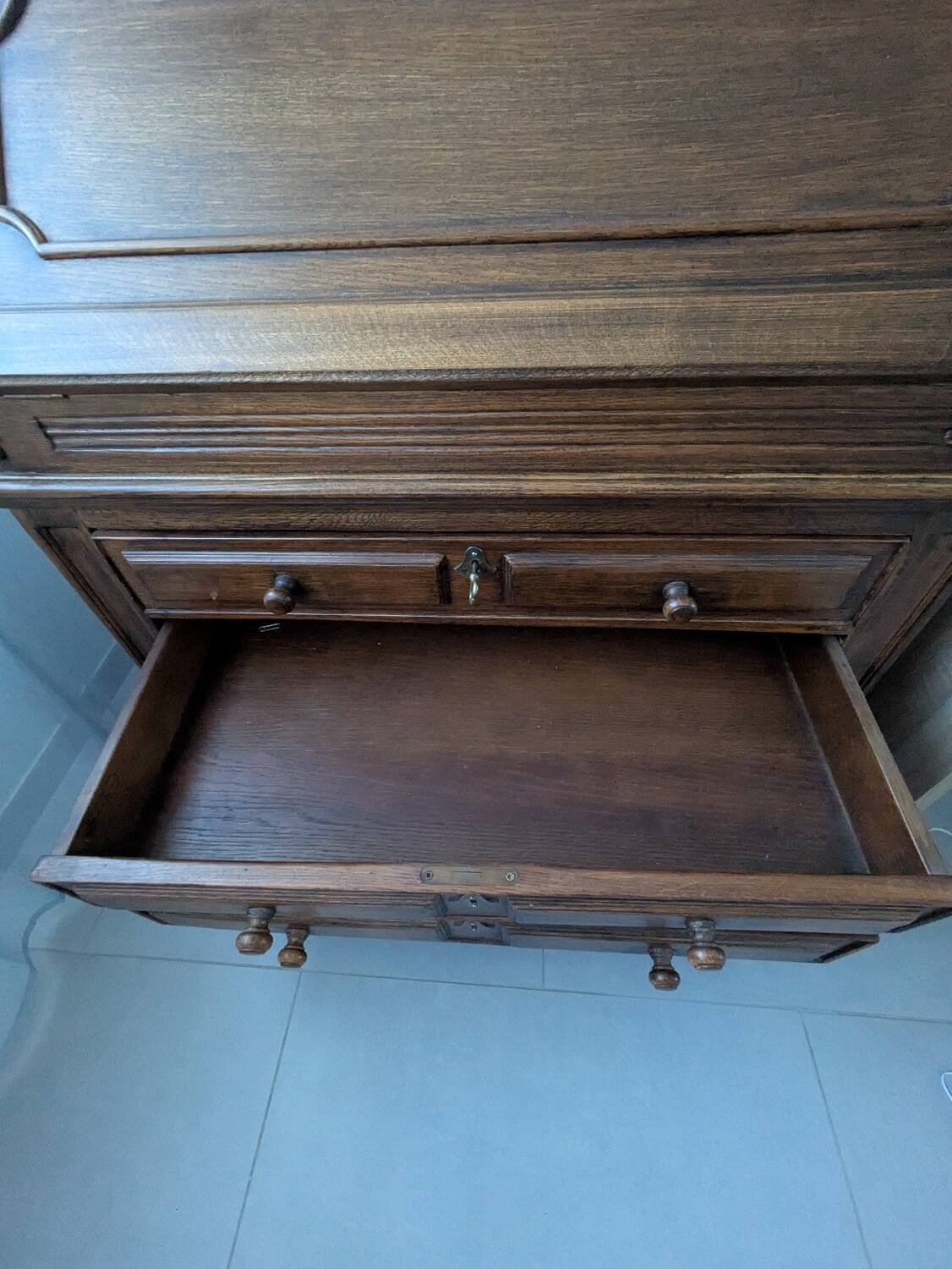 Solid wood secretary