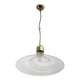 Mid-Century Modern Italian Murano Spiral Glass Pendant Lamp, 1970s