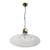 Suspension en verre de Murano spiralé italien de style moderne du milieu du siècle, années 1970