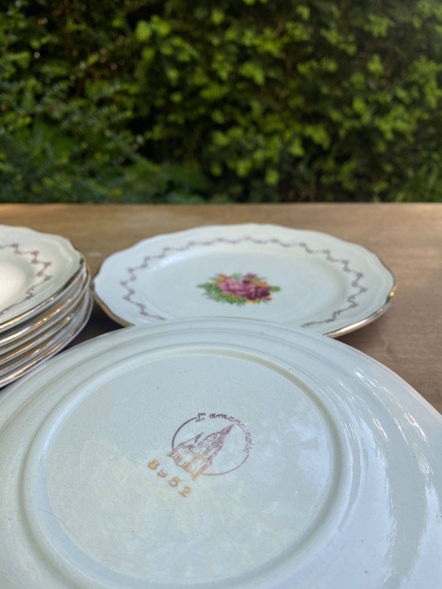 Assiette à dessert porcelaine l’amandinoise