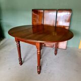 Antique french oak louis philippe coulissen table