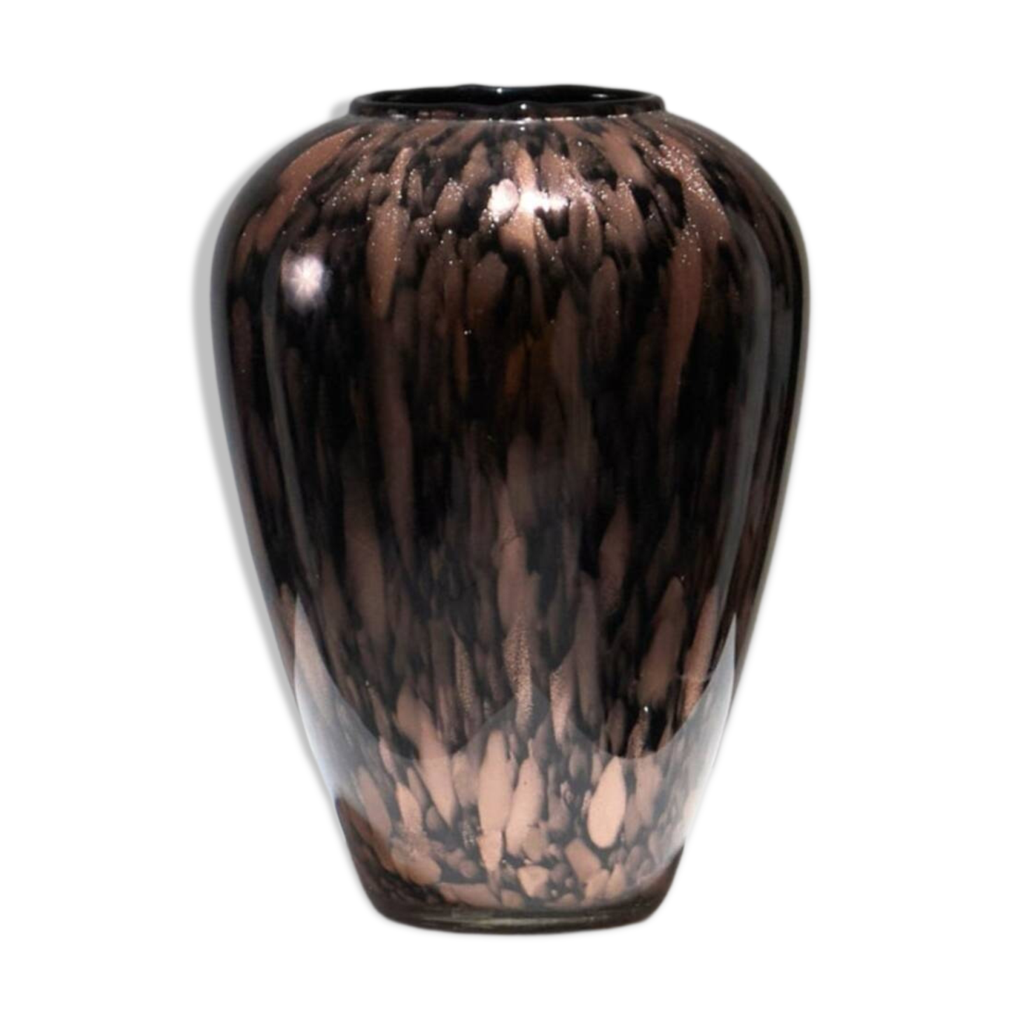 Murano Aventurine Glass Vase, 1960s