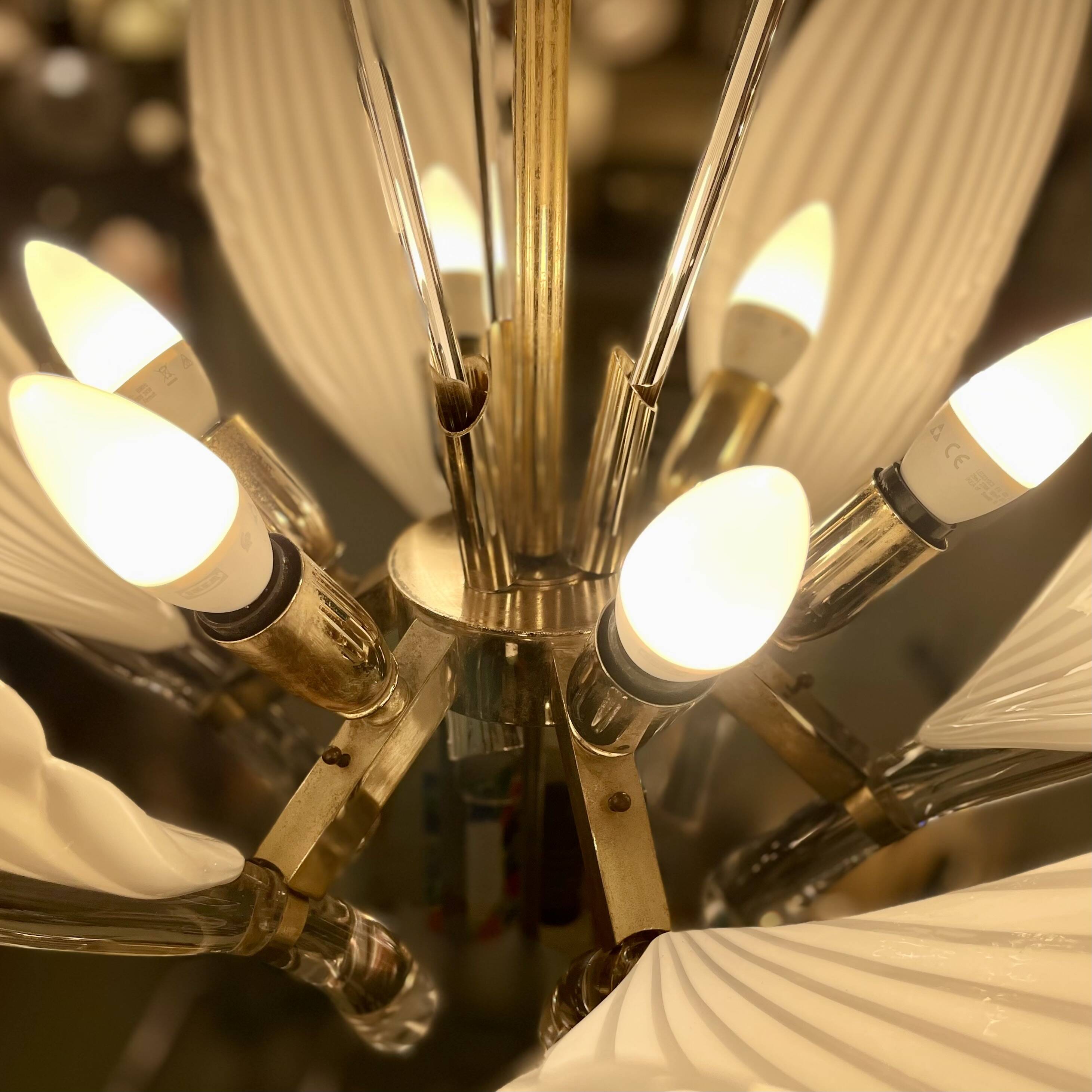 Venetian Chandelier by Franco Luce for Seguso, 1960s