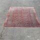 Persian wool rug in burgundy red diamonds 135x200cm