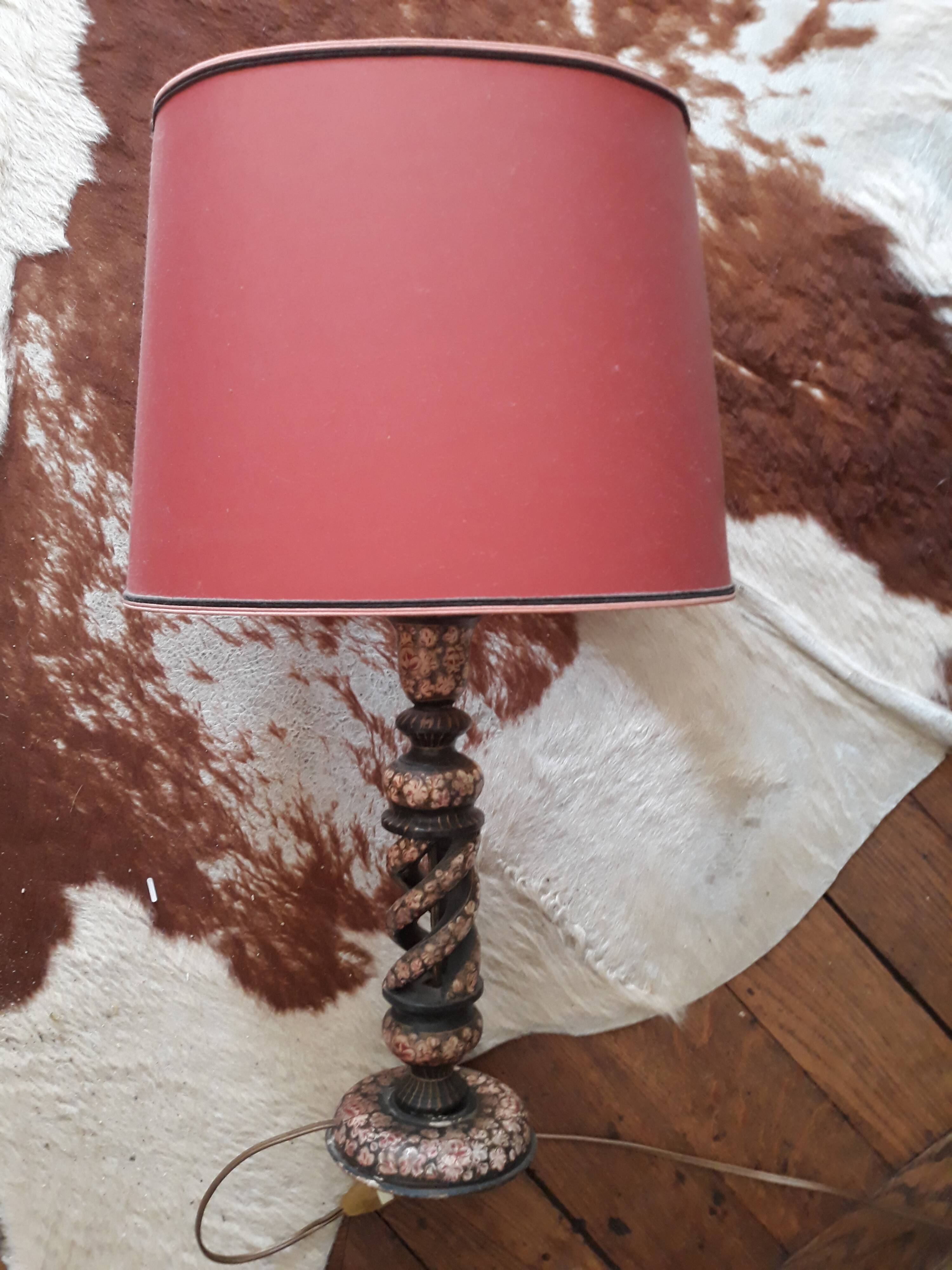 A bohemian-style lamp