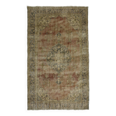 Turkish Anatolian Handmade Vintage Rug 296 cm x 187 cm