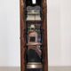 Louis XV style wall display cabinet in walnut, France mid-20th century.
