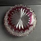 Salad bowl or bowl – Cut crystal overlay - Saint Louis