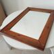 Vintage Art Deco wooden mirror from the 1950s.