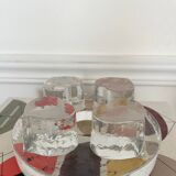 Bougeoir chauffe plat en cristal