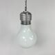 Vintage pendant lamp oversized light bulb by nuova elleluce, 1970