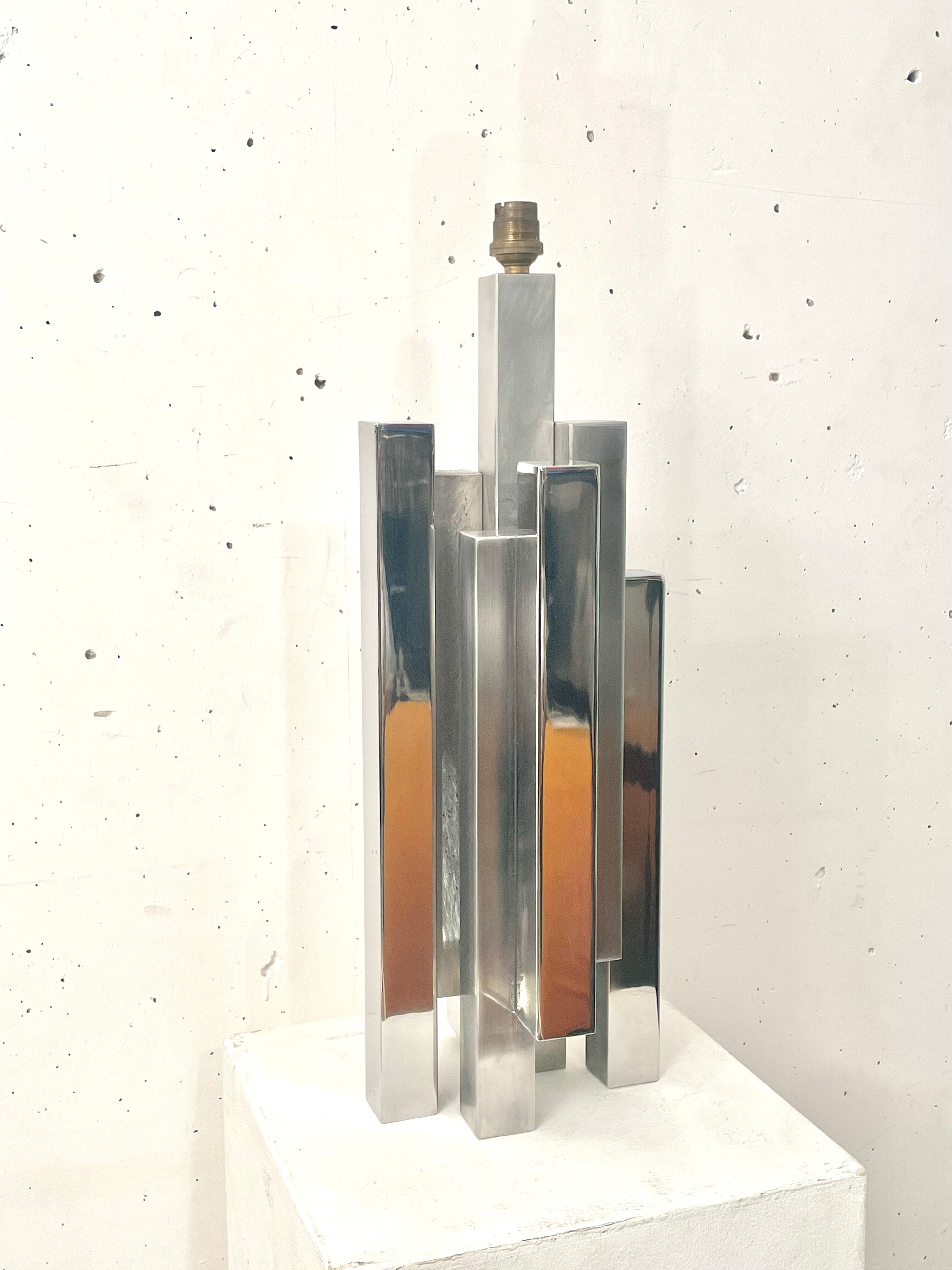 Lamp sculpture steel 1970
