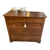 Walnut chest of drawers with 4 drawers