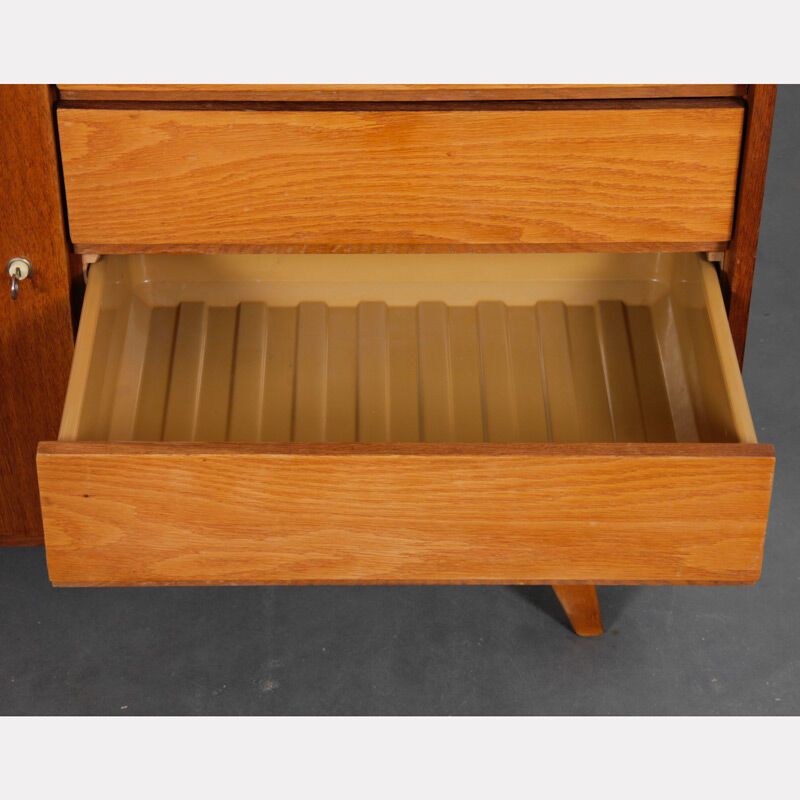 Vintage oak storage by Jiri Jiroutek, model U-458, 1960