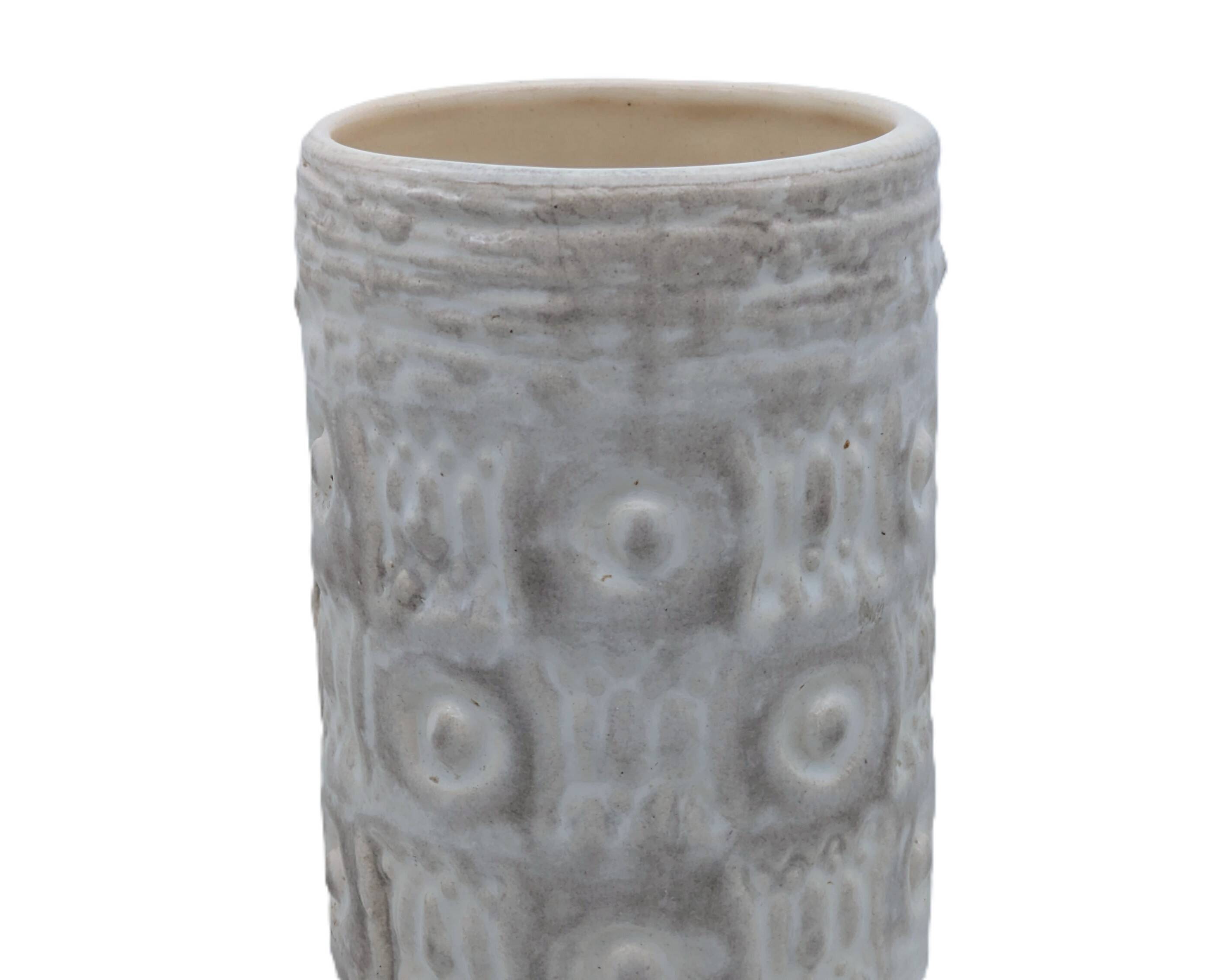 Large Brutalist Textured Ceramic Vase - WGP Fat Lava Style 1960s/1970s