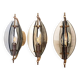 Smoked Glass and Brass Applique / Wall Light by Gino Paroldo