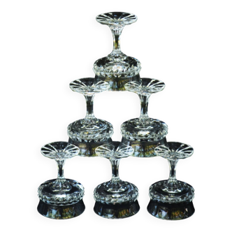 Villeroy & Boch Set of Lucretia 1970s liqueur glasses  Villeroy & Boch Lucretia liqueur set
