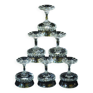 Villeroy & Boch Set of Lucretia 1970s liqueur glasses  Villeroy & Boch Lucretia liqueur set