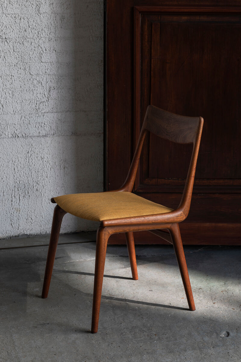 Set of 4 boomerang dining chairs by Alfred Christensen, Denmark 1960