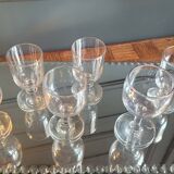 Balloon and tulip glasses 40's
